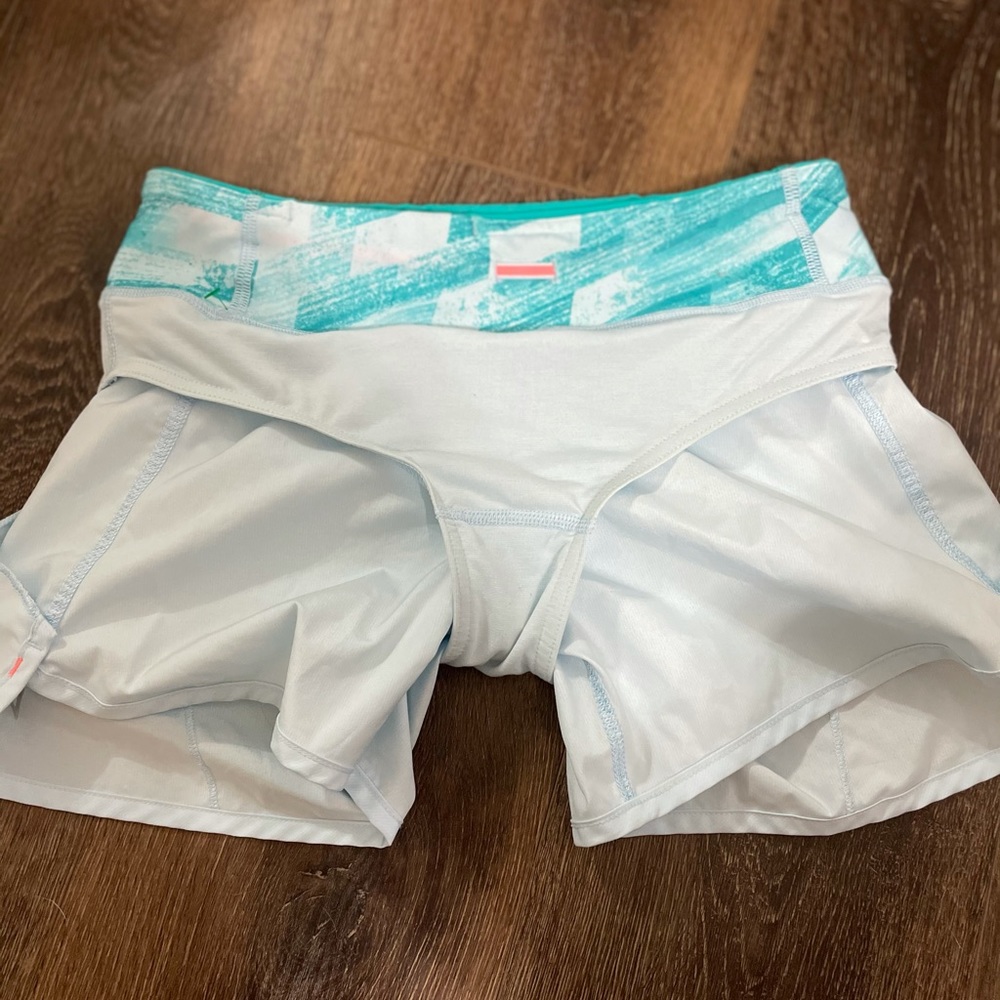 Ivivva/Lululemon icing blue shorts - Picture 3 of 7